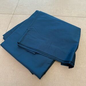 NWOT Four Seasons Home Twin XL Flat Sheet, Riviera Navy Luxury Bedding Soft